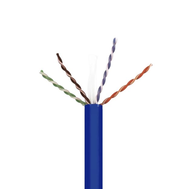 Picture of Wavenet Cat 6A PVC Solid Shielded 10GB 1,000' Reel in Box (blue)