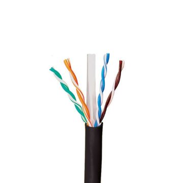 Picture of Wavenet Cat 6E PVC SC 600MHZ w/Spline CMR 1,000' (Black, Pullbox)