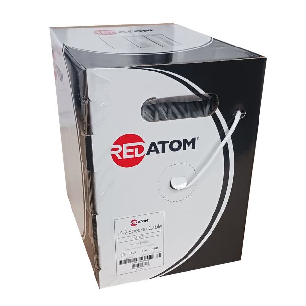 Picture of Red Atom 16/2 65-Strand Speaker Wire 500' Box (white)(V2)