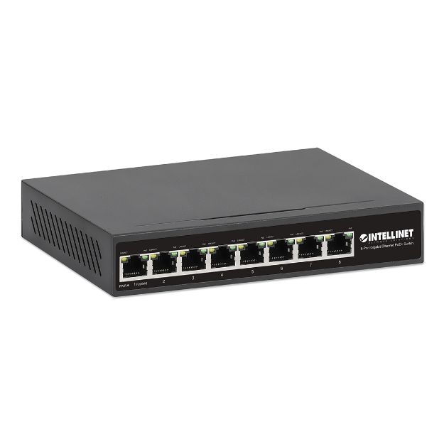 Picture of Intellinet 8 Port Gigabit Ethernet POE+ Switch