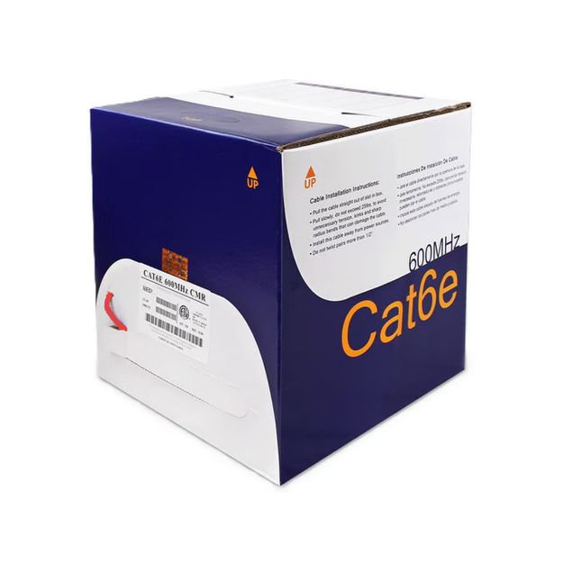 Picture of Wavenet Cat 6E PVC SC 600MHZ w/Spline CMR 1,000' (Red) Pullbox
