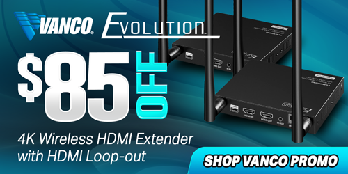 $85 OFF Vanco Evolution Vanco Evolution 4K Wireless HDMI Extender w/ HDMI Loop-out...Shop Vanco Promo