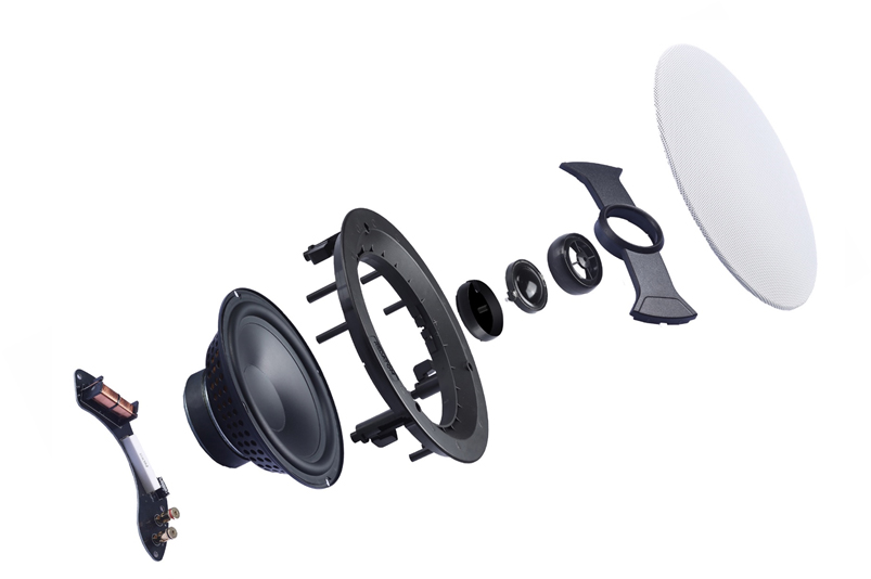 Exploded view of Red Atom speaker
