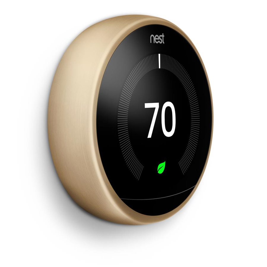 Nest Learning Thermostat 3rd Generation Brass 